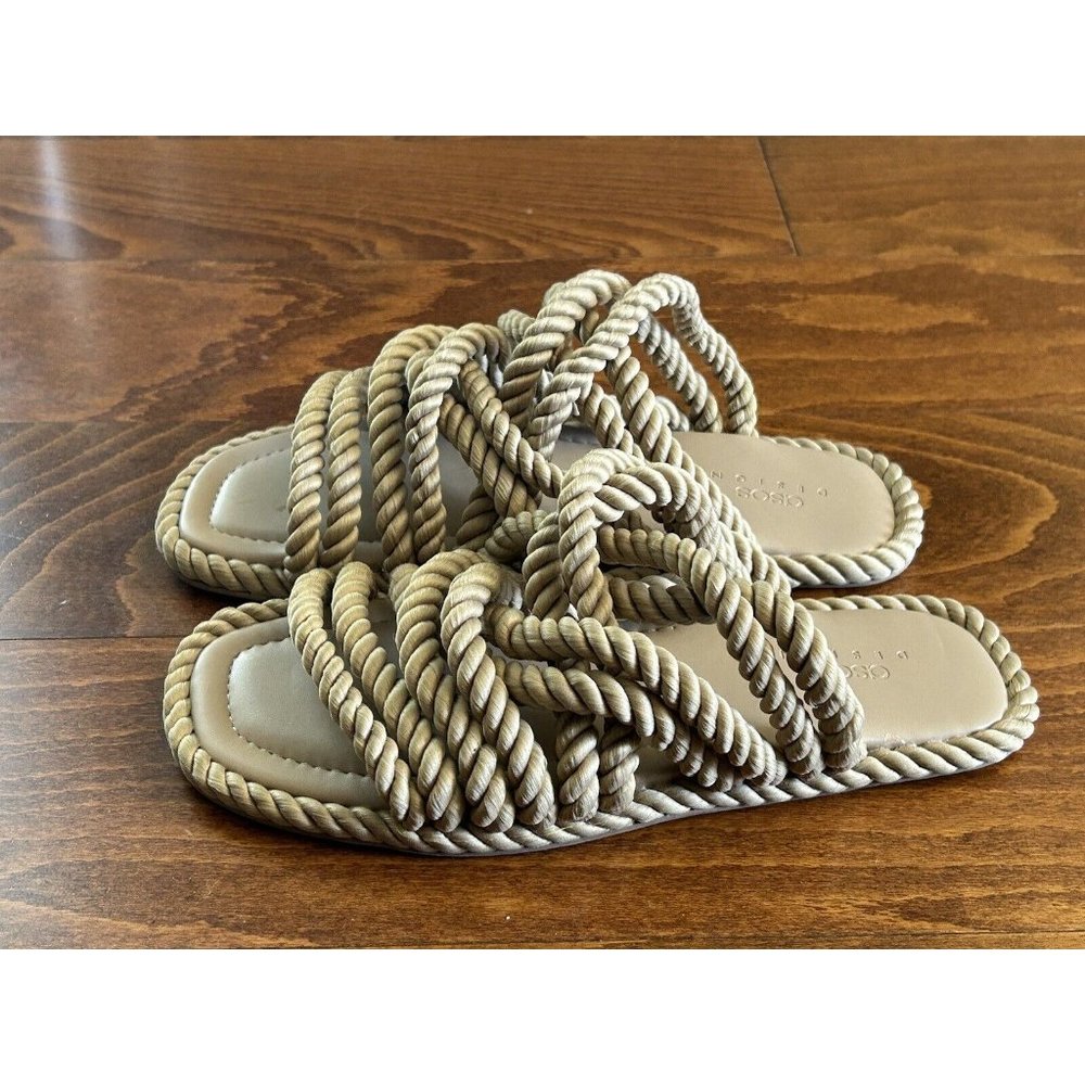 ASOS Tan Rope Sandals - Picture 2 of 5
